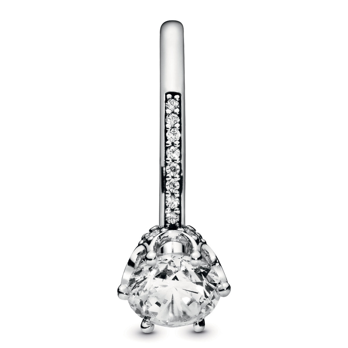 Pandora Clear Sparkling Crown Solitaire Ring