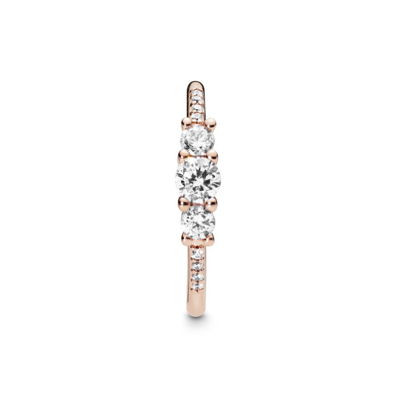 Pandora Clear Three-Stone Ring