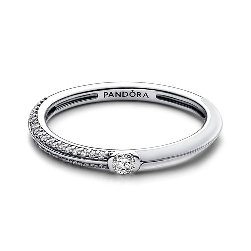 Final Sale - Pandora ME Pavé & White Dual Ring