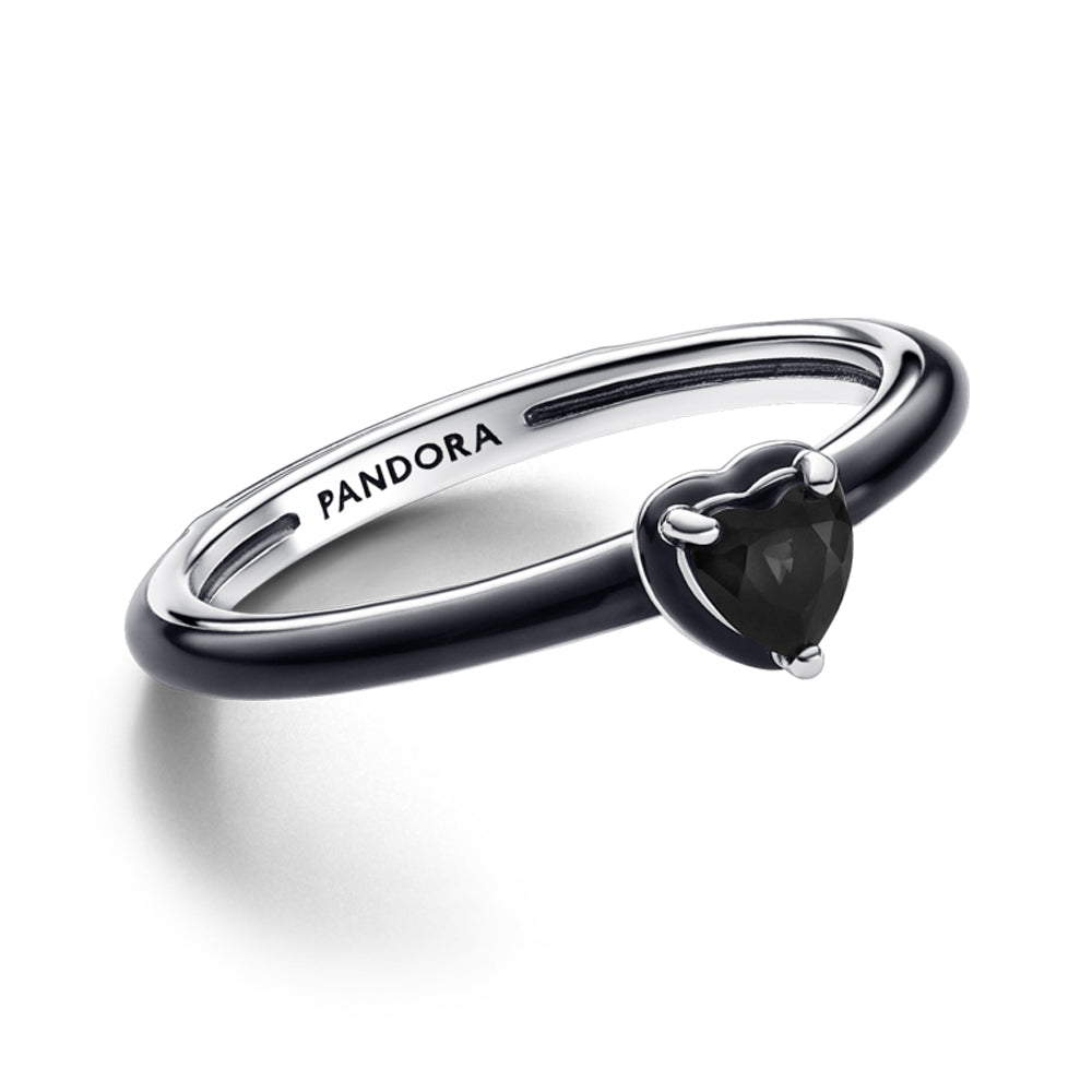 Pandora ME Black Chakra Heart Ring
